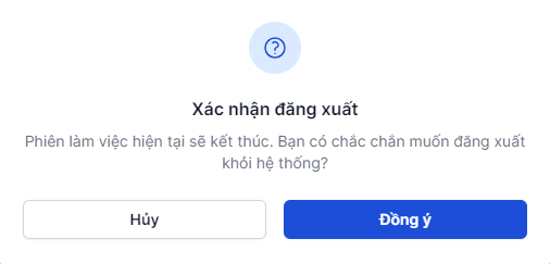 Xác nhận đăng xuất