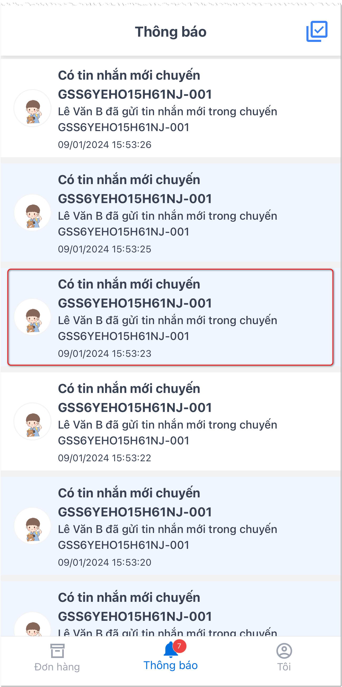 Xem chi tiết thông báo