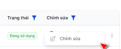 Chọn chỉnh sửa người dùng