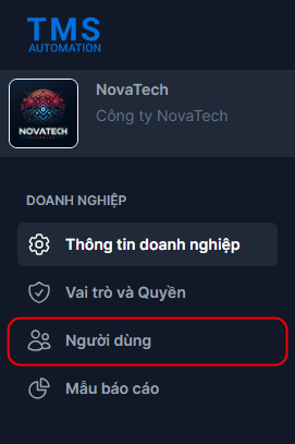 Chọn người dùng